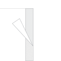 Transparentes Schutz-Banner  Flausch- und Klettband (50mm weiß)