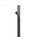 Transparentes Schutz-Banner  Flausch- und Klettband (25mm schwarz)