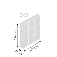 SEG Pop Up Display 3x3 (224 x 224 x 36 cm)