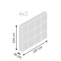 SEG Pop Up Display 4x3 (297 x 224 x 36 cm)